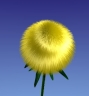 Gelbe 3D-Blume